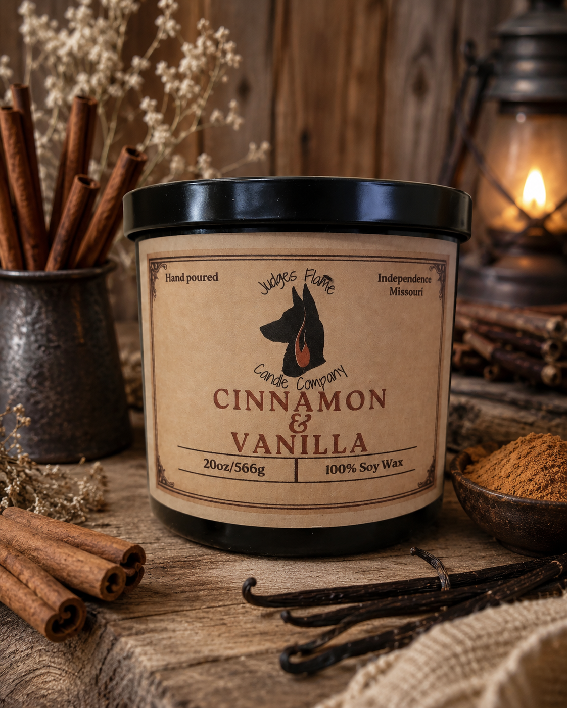 Cinnamon & Vanilla Soy Candle