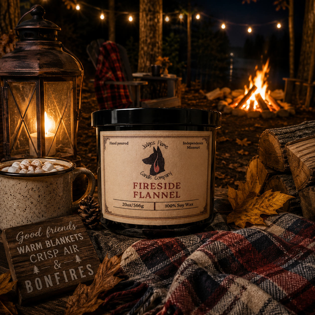 Fireside Flannel Soy Candle