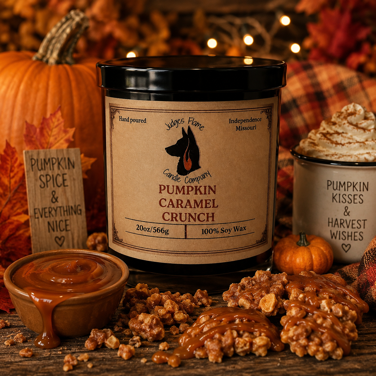 Pumpkin Caramel Crunch Soy Candle