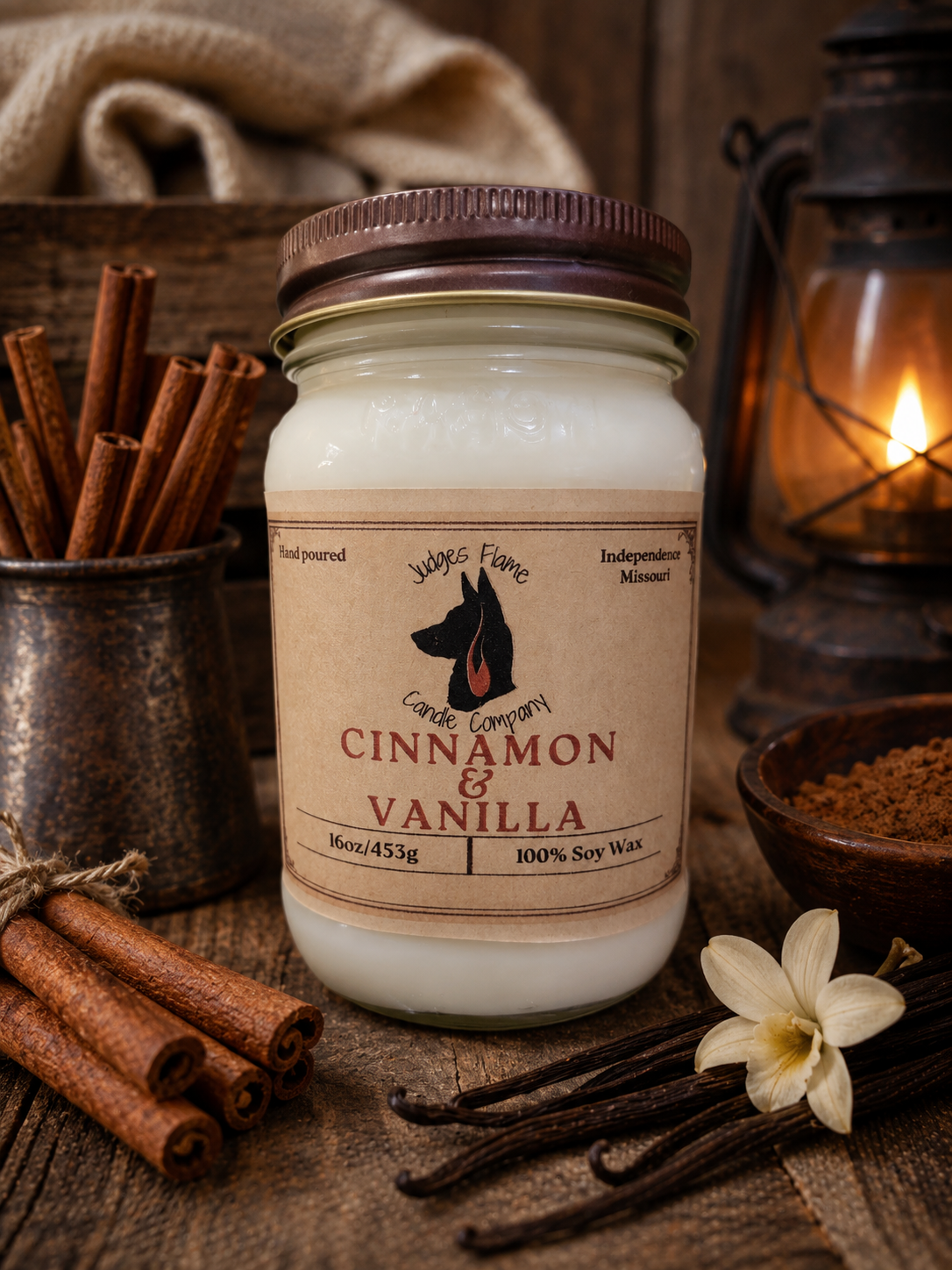 Cinnamon & Vanilla Soy Candle