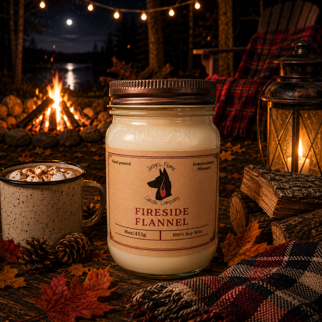 Fireside Flannel Soy Candle