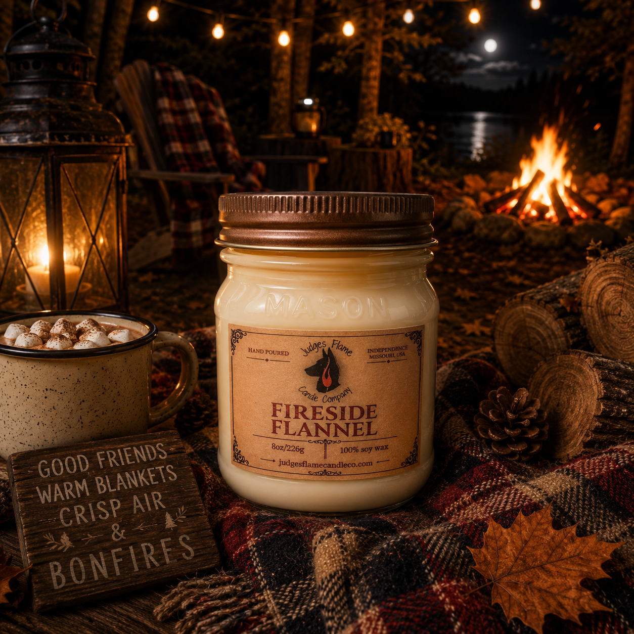 Fireside Flannel Soy Candle