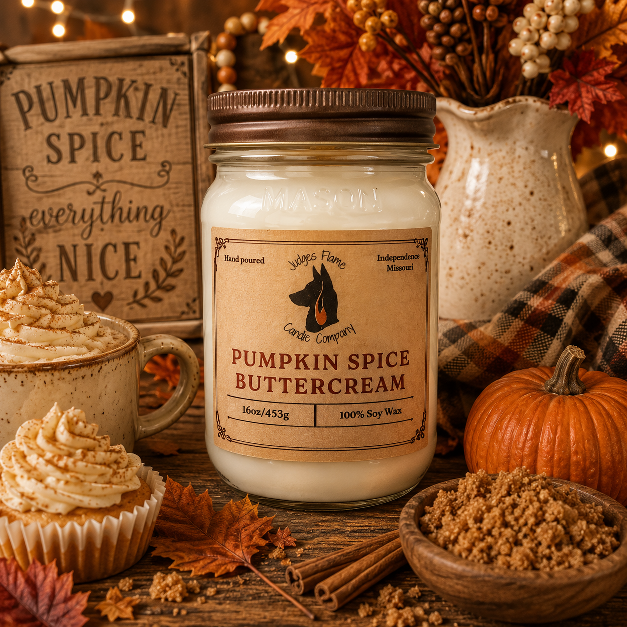 Pumpkin Spice Buttercream Soy Candle