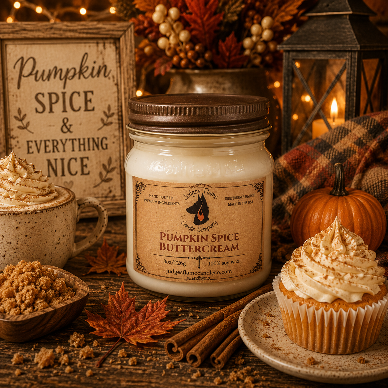 Pumpkin Spice Buttercream Soy Candle