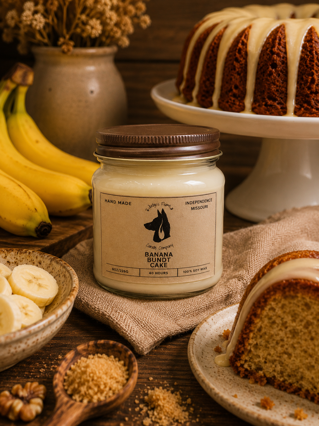 Banana Bundt Cake Scented Candle