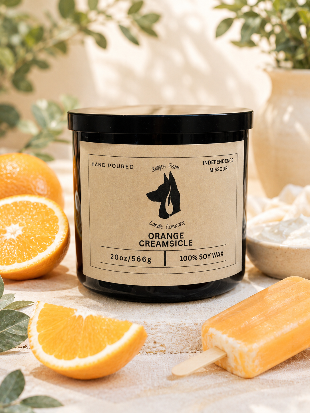 Orange Creamsicle Scented Candle