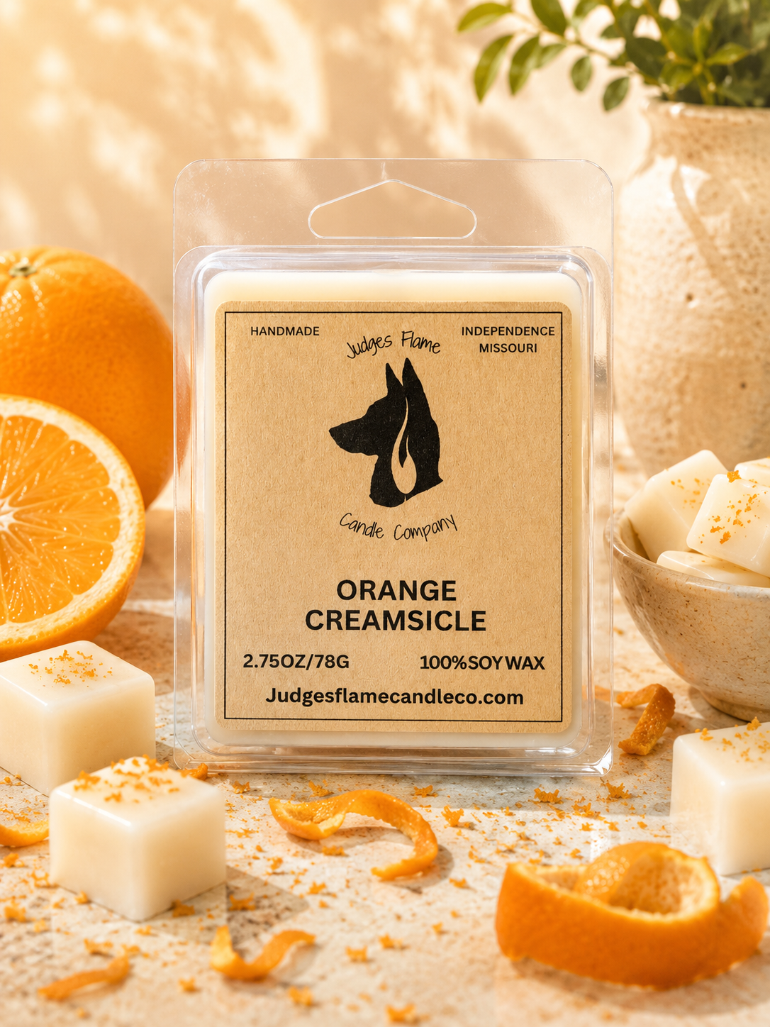 Orange Creamsicle Scented Candle