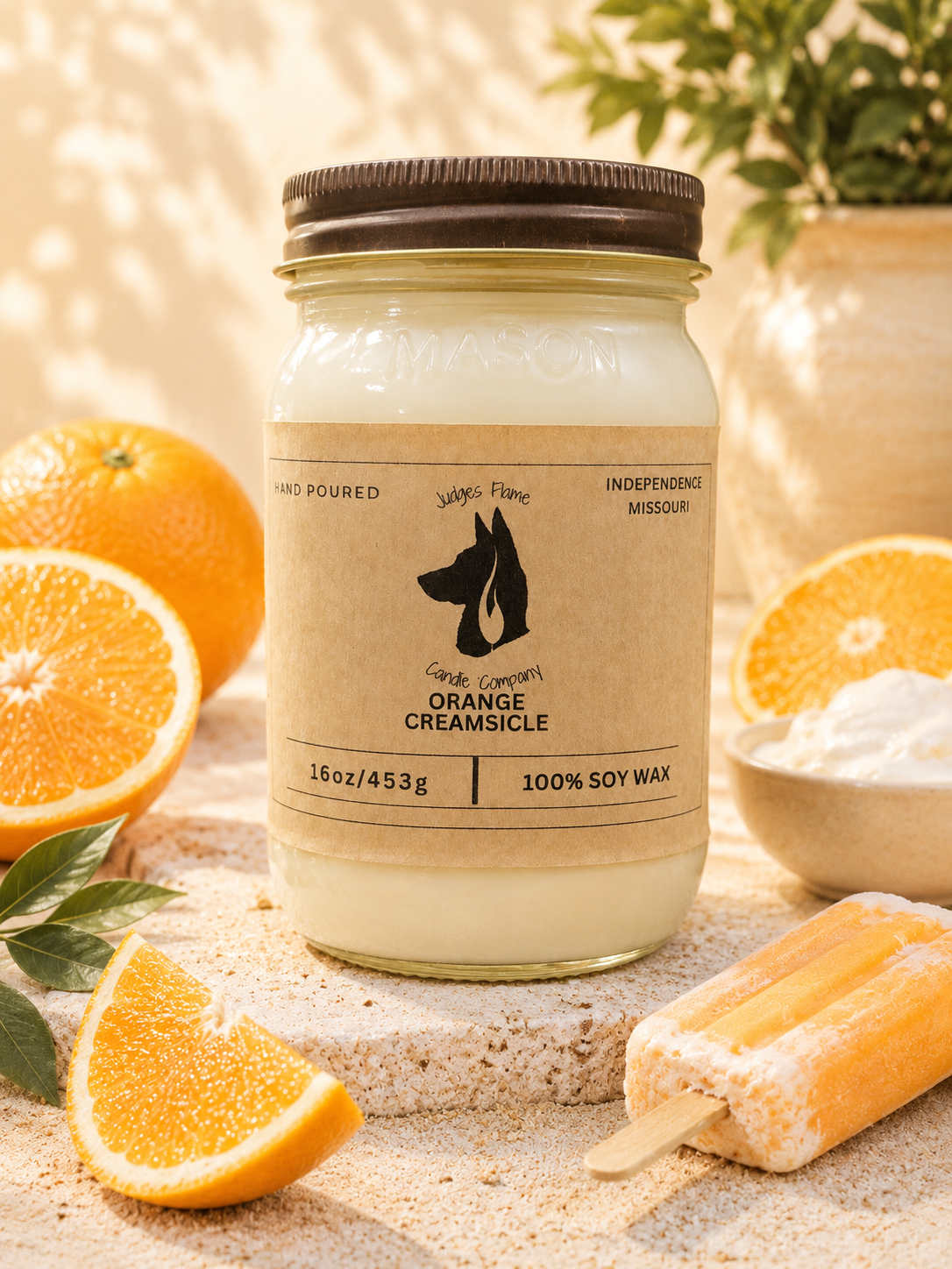 Orange Creamsicle Scented Candle